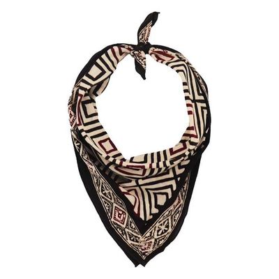 Alternate image for Hand Dyed Batik Bandana, 100% Soft Cotton, Ace of Diamond, Black, Red