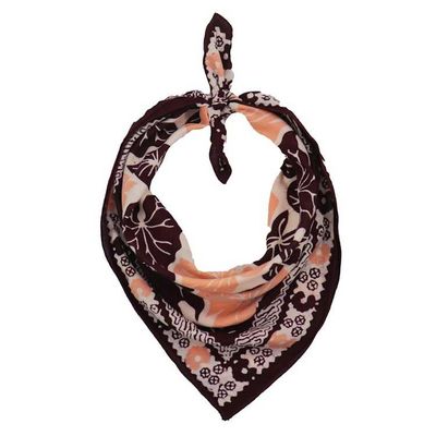 Alternate image for Hand Dyed Batik Bandana, 100% Soft Cotton, Fallen Leaf