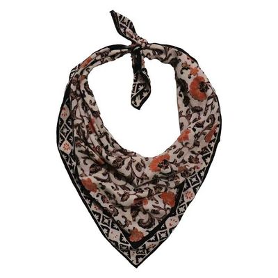 Alternate image for Large 39 Hand Dyed Batik Bandana, 100% Soft Cotton, Citrus Noir