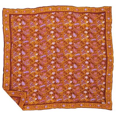 Alternate image for Large 39 Hand Dyed Batik Bandana, 100% Soft Cotton, Dusky fern