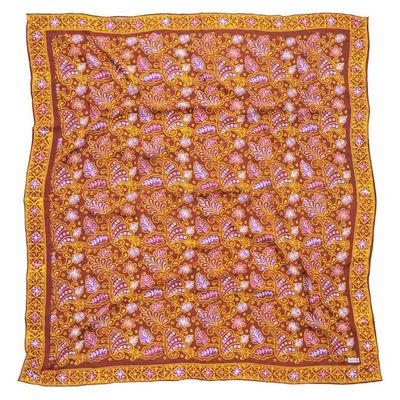 Alternate image for Large 39 Hand Dyed Batik Bandana, 100% Soft Cotton, Dusky fern