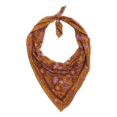 Alternate image for Large 39 Hand Dyed Batik Bandana, 100% Soft Cotton, Dusky fern