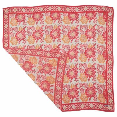 Alternate image for Large 39 Hand Dyed Batik Bandana, 100% Soft Cotton, Pink Bloom