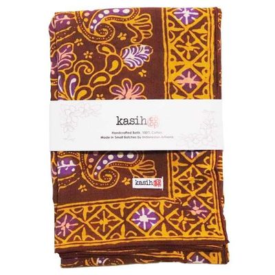 Alternate image for Large 39 Hand Dyed Batik Bandana, 100% Soft Cotton, Dusky fern