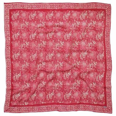 Alternate image for Large 39 Hand Dyed Batik Bandana, 100% Soft Cotton, Giant Padma in pink