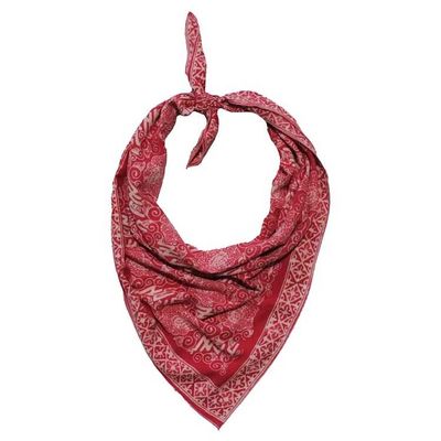 Alternate image for Large 39 Hand Dyed Batik Bandana, 100% Soft Cotton, Giant Padma in pink