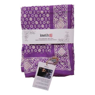 Alternate image for Large 39 Hand Dyed Batik Bandana, 100% Soft Cotton, Timeless Trace