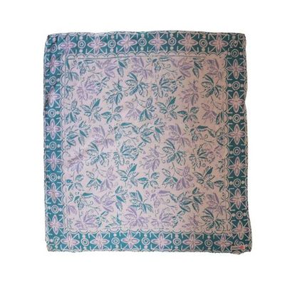 Alternate image for Hand Dyed Batik Bandana Blue, Hand Dyed Hair Scarf Tie, 100% Cotton