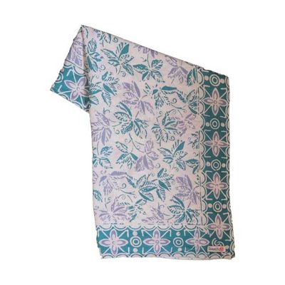 Alternate image for Hand Dyed Batik Bandana Blue, Hand Dyed Hair Scarf Tie, 100% Cotton