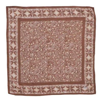 Alternate image for Hand Dyed Batik Bandana, 100% Soft Cotton, Mocha Perfection, Brown, Mocha Mousse