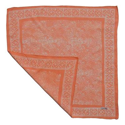 Alternate image for Hand Dyed Batik Bandana - Soft Lightweight Cotton, Golden Iris, In Peach Color