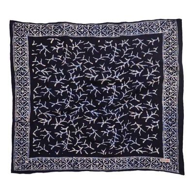 Alternate image for Hand Dyed Batik Bandana, 100% Soft Cotton, Mark, Black, White