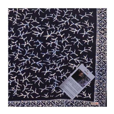 Alternate image for Hand Dyed Batik Bandana, 100% Soft Cotton, Mark, Black, White