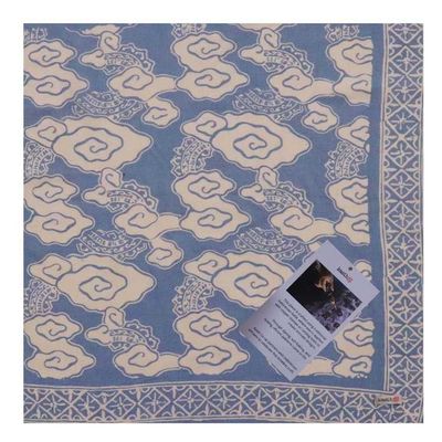 Alternate image for Hand Dyed Batik Bandana, 100% Soft Cotton, Pewter Sky, Grey