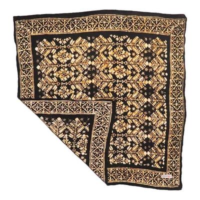 Alternate image for Hand Dyed Batik Bandana, 100% Soft Cotton, Shadow & Soil, Black Brown