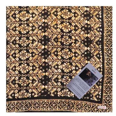 Alternate image for Hand Dyed Batik Bandana, 100% Soft Cotton, Shadow & Soil, Black Brown