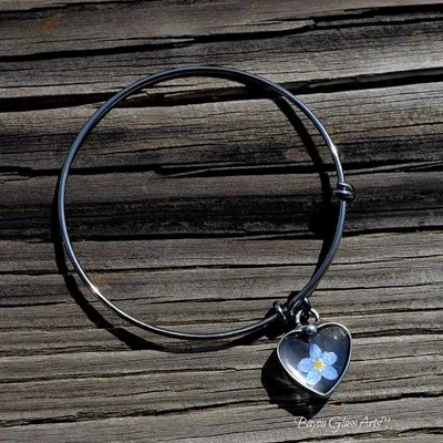 Primary image for Forget Me Not Bracelet, Heart Charm