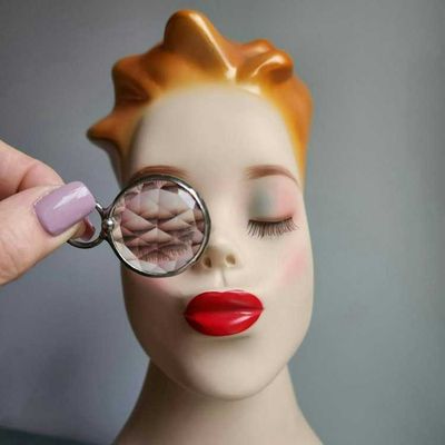 Alternate image for Kaleidoscope Pendant Necklace for Women, Faceted Prism Glass Crystal Jewelry