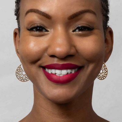 Alternate image for Cathedral Rose Window Hoop Earrings