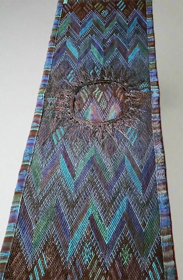 Alternate image for Beautiful Blue Huipile Table Runner