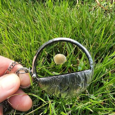 Alternate image for Handmade Magnifying Glass Necklace for Women, Glass Monocle, Practical Gift for Reader or Elderly