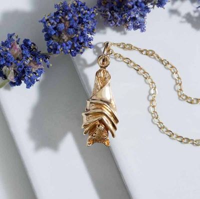 Alternate image for Hanging Bat Necklace
