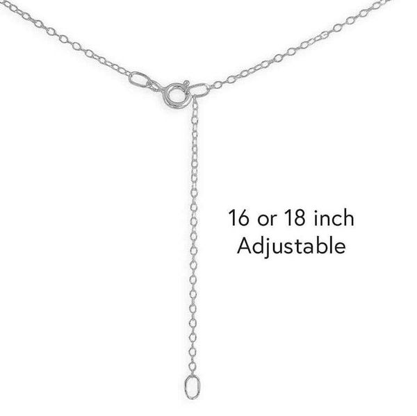 Alternate image for Sterling Silver Mountain Necklace with Bronze Sun