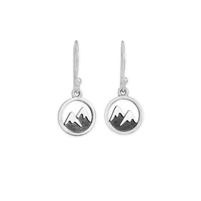 Alternate image for Snow Capped Mountain Dangle Earrings