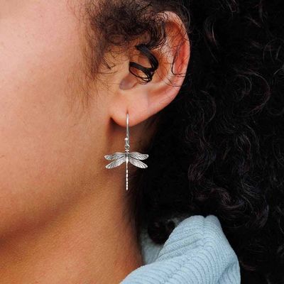 Alternate image for Dragonfly Dangle Earrings