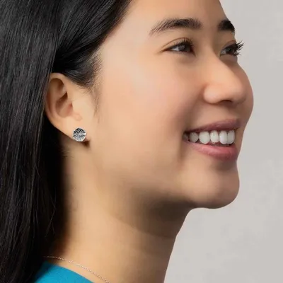 Alternate image for Lily Pad Stud Earrings