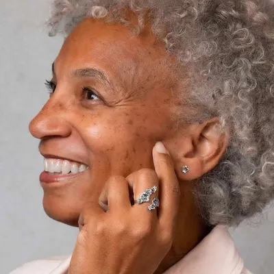 Alternate image for Adjustable Cherry Blossoms Ring