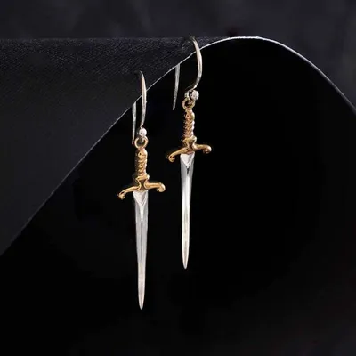 Alternate image for Sword Dangle Earrings