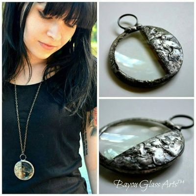 Alternate image for Magnifying Glass Necklace for Women, Handmade Glass Monocle, Practical Gift for Reader or Elderly