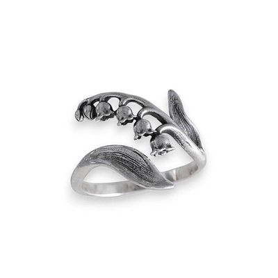 Alternate image for May Birth Flower Ring - Lily of the Valley