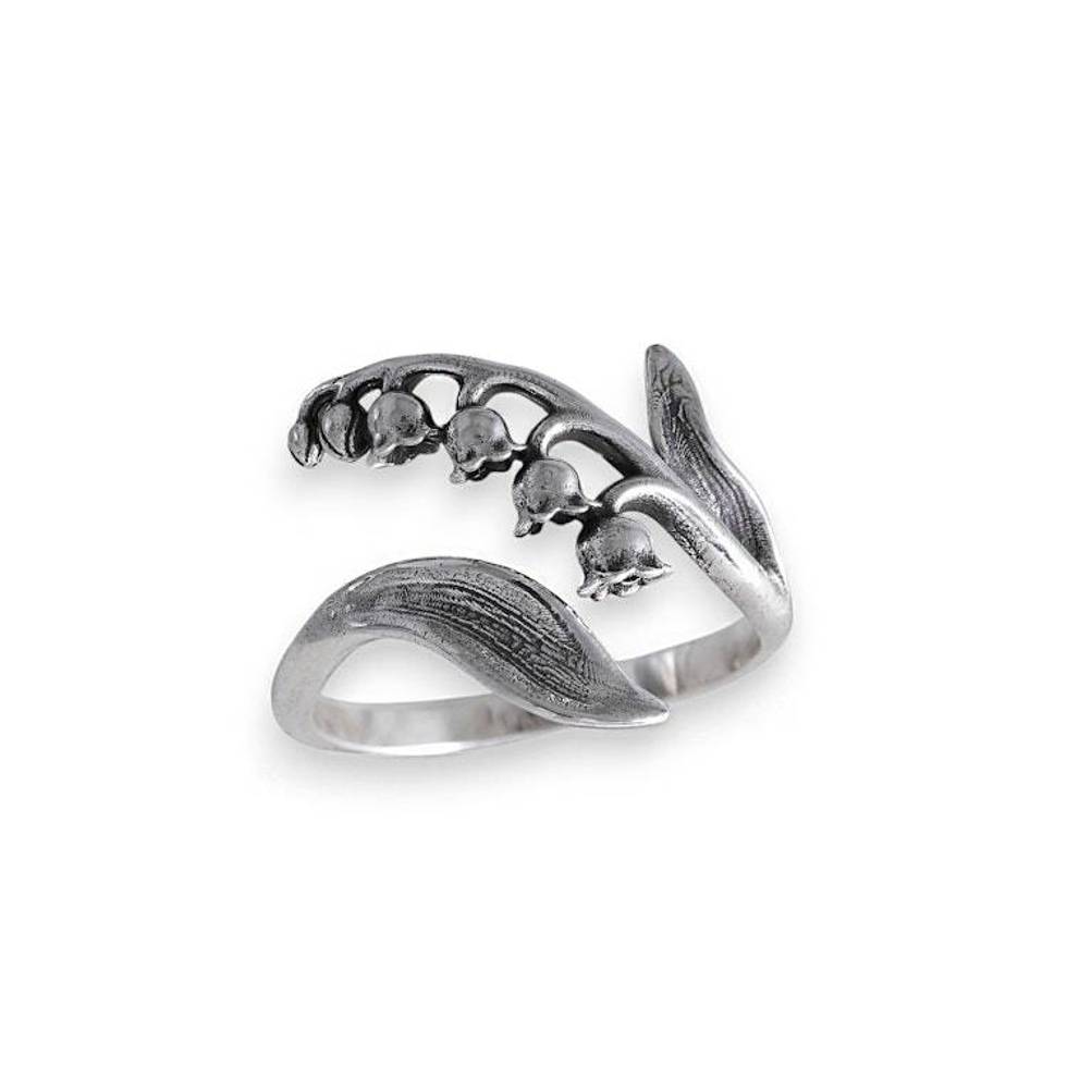 May Birth Flower Ring - Lily of the Valley