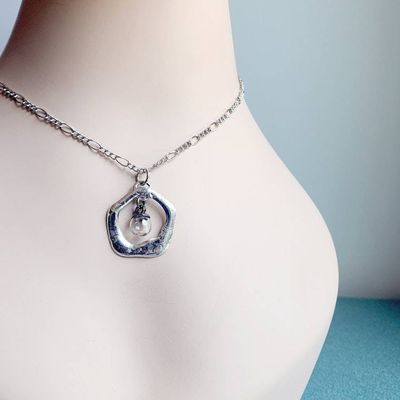 Alternate image for Mustard Seed Necklace, Quality Glass Pendant, Handmade Christian Jewelry, Faith Pendant