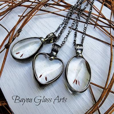 Alternate image for Dandelion Seed Necklace, Wish Jewelry, Dandelion Jewelry, 3 Seeds, Three Wishes