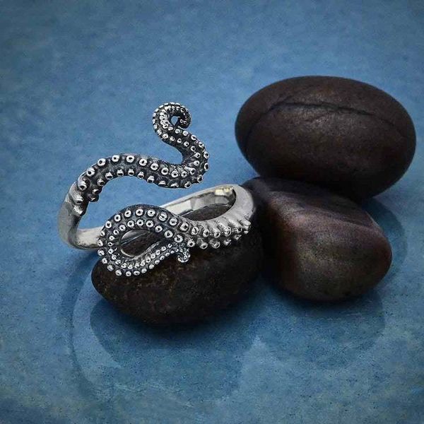 Alternate image for Adjustable Octopus Tentacle Ring