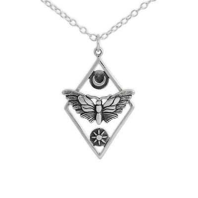 Alternate image for Geometric Moth Necklace