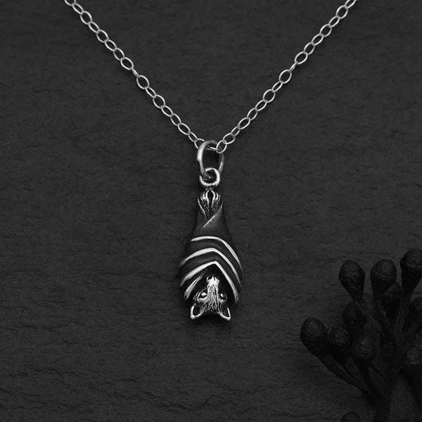 Alternate image for Hanging Bat Necklace