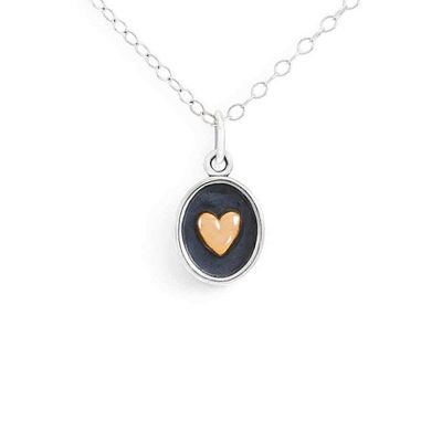 Alternate image for Shadow Box with Bronze Heart Necklace