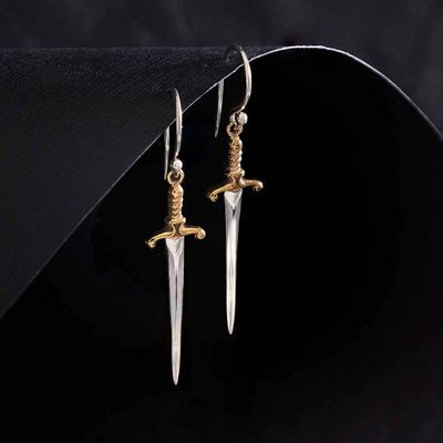 Alternate image for Sword Dangle Earrings