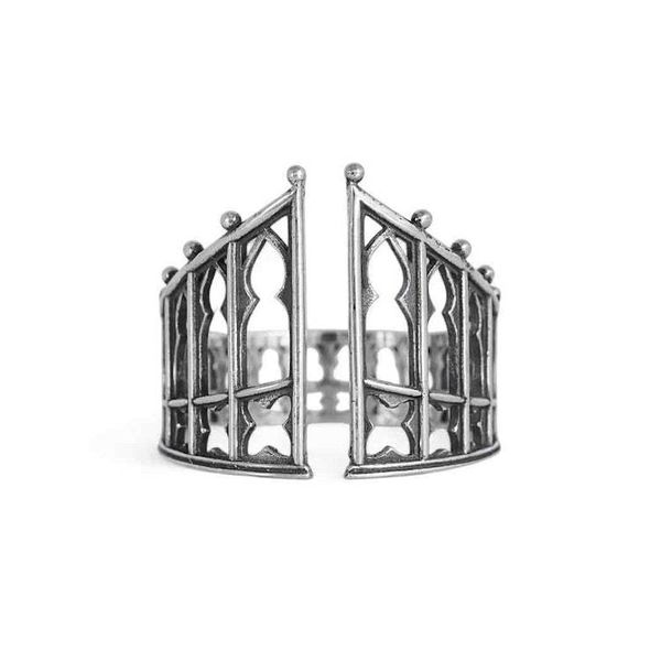 Alternate image for Adjustable Gothic Gate Ring