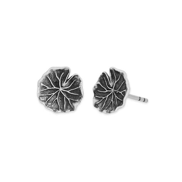 Alternate image for Lily Pad Stud Earrings