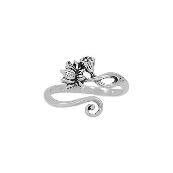 Alternate image for Adjustable Lotus Ring