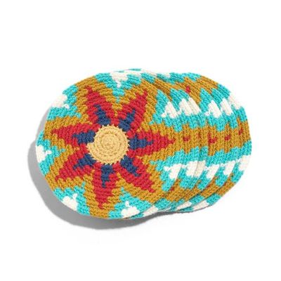 Image for Wayúu Coasters– Aguamarina