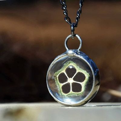Primary image for Okra Pendant Necklace, Unique Foodie Pendant, Chef Necklace, Glass not Resin, Gift for Cook or Kitchen Lover