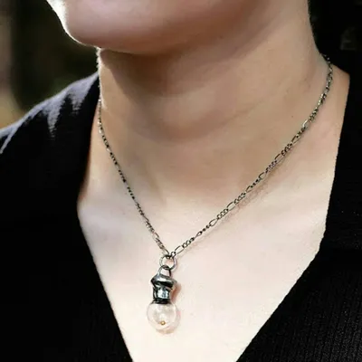 Alternate image for Mustard Seed Necklace, Faith of a Mustard Seed Glass Bottle Pendant, Christian Jewelry for Men or Women