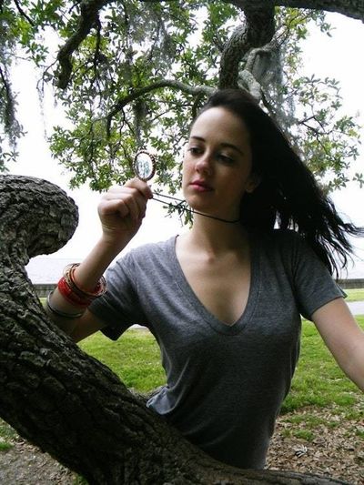 Alternate image for Magnifying Glass Pendant Necklace, Unisex Rimmed Glass Magnifier Jewelry, Retirement Gift for Coworker