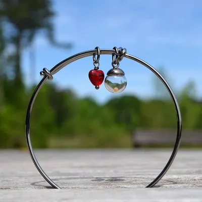 Alternate image for Mustard Seed Glass Charm Bracelet, Faith Symbol Jewelry